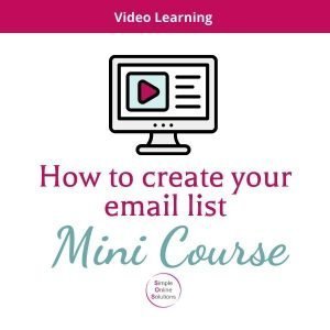 How to create your email list Mini-Course - product image
