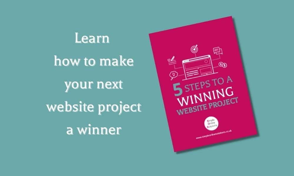5 steps to a winning website project ebook cover